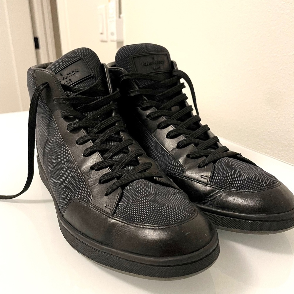 Louis Vuitton Dramier Graphite High Top Sneakers